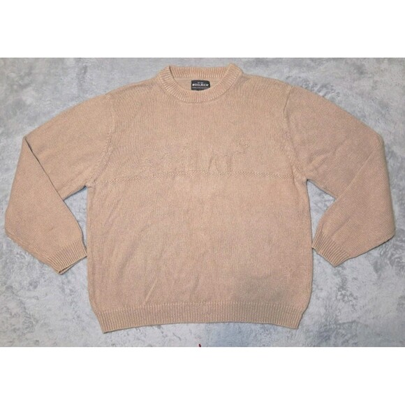 Woolrich Khaki Colored Sweater With Subtle Deer Design Size Large - Picture 1 of 10